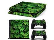 Green leave skin for vinyl stickers ps4 for Sony playstation 4 console and controller sticker for play station4 skin sticker