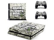 Grand Theft Auto V GTA 5 PS4 Skin Sticker Decal Vinyl For Sony PS4 PlayStation 4 Console and 2 Controllers Stickers