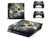 NFL Pittsburgh Steelers PS4 Skin Sticker Decal For Sony PS4 PlayStation 4 Console and 2 Controllers Stickers