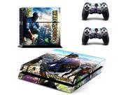 Ps4 Accessory Sticker WATCH DOGS 2 Desgin Sticker For Sony Playstation 4 PS4 Console and 2 Controller Colorskin Sticker