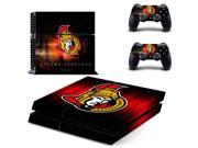 NHL Ottawa Senator PS4 Skin Sticker Decal Vinyl For Sony PS4 PlayStation 4 Console and 2 Controller Stickers