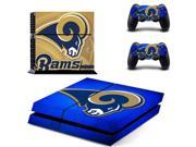 NFL Team Los Angeles Rams Logo Vinyl Decal Skin Design Ps4 Stickers for Sony Playstation 4 Console and Controller