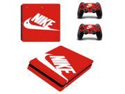 Nike PS4 Slim Skin Sticker Decal For Sony PS4 PlayStation 4 Slim Console and 2 Controllers Stickers