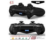20 pcs set High Qaulity PVC Decal Skin Custom For Playstation 4 LED Light Bar Decal Sticker for PS4