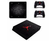 Jardon Logo Ps4 Slim Skin Stickers For Playstation 4 Slim PS4 Slim Console 2 Pcs Vinyl decal Skin Stickers for Controller