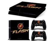 the flash design skin sticker for PS4 Skin Cover for ps4 Console and Controllers vinyl decal for playstation 4