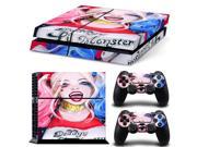 Harley Quinn skin sticker for ps4 vinyl protective cover for ps4 console for ps4 controller skin PS4