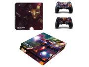 IRON MAN Cover Skin Desgin for PS4 Slim Skin For Playstation 4 Slim Console and Controller Vinyl Decal Sticker For PS4 Silm