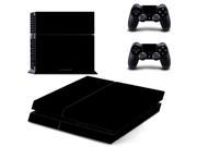 Pure Black Style PS4 Skin Sticker For Sony Playstation 4 PS4 Console protection film and Cover Decals Of 2 Controller