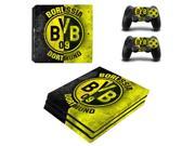 Borussia Dortmund BVB Football Team Vinyl Skin Sticker for Sony PS4 Pro Console and 2 Controllers Decal Cover Game Accessories