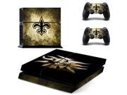 NFL Orleans Saints PS4 Skin Sticker Decal For Sony PS4 PlayStation 4 Console and 2 Controllers Stickers