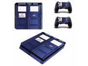 Doctor Who Vinyl Decal PS4 Slim Skin Stickers Wrap for Sony PlayStation 4 Slim Console and 2 Controllers Skins