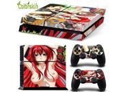 Anime sexy girl sticker for ps4 accessories PVC vinyl sticker for ps4 console and dualshock 4 cover decal for ps4 sticker