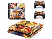 Sticker for ps4 Anime One Piece Vinyl Colorskin Stickers for playstation4 protective decal 2 controller stickers console sticker