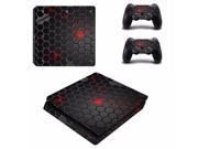 Crysis Fashion Black Grid Vinyl Cover Decal PS4 Slim Skin Sticker for Sony PlayStation 4 Slim Console 2 Controllers Skins