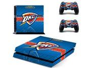 NBA Oklahoma City Thunder PS4 Skin Sticker Decal Vinyl For Sony PS4 PlayStation 4 Console and 2 Controllers Stickers