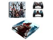 Cool Design Decal Skin For PS4 Slim Console Cover For Sony Playstaion 4 Slim Decal Stickers 2Pcs Controller Protective Skins