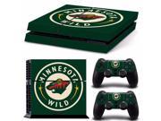 NHL Minnesota Wild PS4 Skin Sticker Decal Vinyl For Sony PS4 PlayStation 4 Console and 2 Controller Stickers