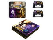 Anime Naruto PS4 Slim Skin Sticker Decal For Sony PS4 PlayStation 4 Slim Console and 2 Controller Stickers
