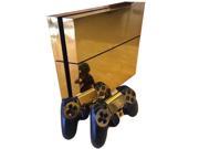 Gold Glossy Decal Skin Sticker for Playstation 4 PS4 Console Controllers