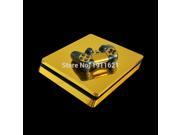 Classical Golden Chrome Decal Skin For PS4 Slim Console Cover For Playstation 4 PS4 Slim Skin Stickers Controller Protective