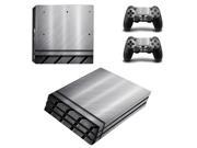 Hot Selling Silver 2PCS Controller Skin Decal Cover For PS4 Pro Vinyl Skin Sticker Protector For Sony Playstation 4 Pro Console