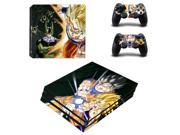 Vinyl Game Skin Cover For Sony Playstation 4 PRO Console and 2 controller Dragon Ball Stickers