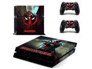 Decal Skin Ps4 console Cover For Playstaion 4 Console PS4 Skin Stickers 2Pcs Controller Protective Skins Marvel Deadpool
