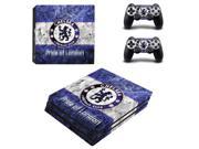 Chelsea Football Club PS4 Pro Skin Sticker Decal For Sony PS4 PlayStation 4 Pro Console and 2 Controllers Stickers