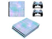 Square Design Vinyl Skin Sticker Protector For Sony Playstation 4 Pro Game Console 2pcs Controller Skin Decal Cover For PS4 Pro