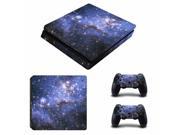 Vinyl Game Protective Skin Sticker Dazzling Star Painted For Playstation 4 Decal Cover Sticker For PS4 Console 2 Controller