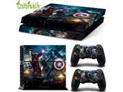 The Avengers Iron Man Captain American stickers for play station 4 vinyl sticker for ps4 console and dualshock 4