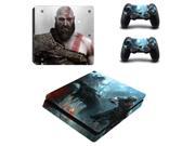 God of War PS4 Slim Skin Sticker Decal For Sony PS4 PlayStation 4 Slim Console and 2 Controllers Stickers