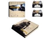 Uncharted 4 A Thief s End PS4 Slim Skin Sticker Decal For Sony PS4 PlayStation 4 Slim Console and 2 Controllers Stickers