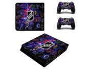 NHL 30 Teams Logo PS4 Slim Skin Sticker Decal For Sony PS4 PlayStation 4 Slim Console and 2 Controllers Stickers