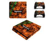Weed Vinyl For PS4 Slim Sticker For Sony Playstation 4 Slim Console 2 controller Skin Sticker For PS4 S Skin ZY 0003