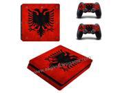 Albanian flag sticker for ps4 slim console skin sticker for ps4 controller decal protective case