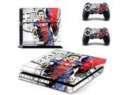 PS4 Skin Messi PVC Protection Decal Skin Cover Case Sticker For Sony PS4 Playstation 4 Console 2 Controllers