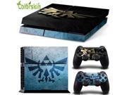 PVC vinyl ps4 sticker for play station 4 console and dualshock 4 full body cover decal for ps4 games
