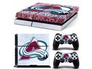 NHL Colorado Avalanche PS4 Skin Sticker Decal Vinyl For Sony PS4 PlayStation 4 Console and 2 Controller Stickers