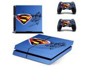 DC Hero Superman Symbol Logo PS4 Skin Sticker Decal For Sony PS4 PlayStation 4 Console and 2 Controllers Stickers