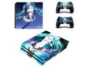 Hatsune Miku Vinyl Decal Console Mod Kit By System Skins for Sony PlayStation 4 PS4 Pro Skin PS4 PRO Stickers