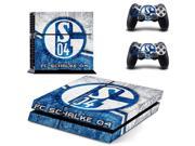 Football Club Schalke 04 PS4 Skin Sticker Decal For Sony PS4 PlayStation 4 Console and 2 Controllers Stickers