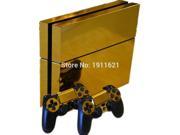 Polished Chrome Metal Skin Sticker For SONY PLAYSTATION 4 PS4 Wrap Cover Decal