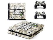 Grand Theft Auto V GTA 5 PS4 Skin Sticker Decal Vinyl For Sony PS4 PlayStation 4 Console and 2 Controller Stickers