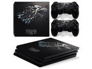 Game of Vinyl Decal PS4 Pro Skin Stickers for Sony PlayStation 4 Pro Console and 2 Controllers Decorative Skins