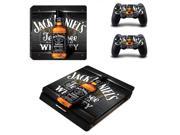 Jack Daniels PS4 Slim Skin For Playstaion 4 PS4 Slim Stickers 2Pcs Controller Full Body Protective Skins