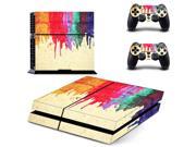 Sell Well Color Graffiti Style Vinyl Game Protective Skin Sticker for Sony PS4 PlayStation 4 2 controller skins PS4 Stickers
