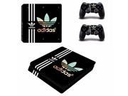 ADA Black Ps4 Slim Skin Stickers For Playstation 4 Slim Console 2 Pcs Vinyl decal Skin Stickers for Controller