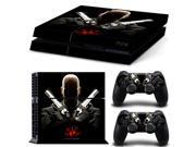 For PS4 Vinyl Skin Hitman Agent 47 Controller Console Sticker Protective